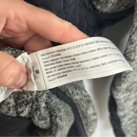 Abercrombie & Fitch Gray Fleece Pullover Snap Up Cozy Sweatshirt Women’s SIze XL - Picture 6 of 8